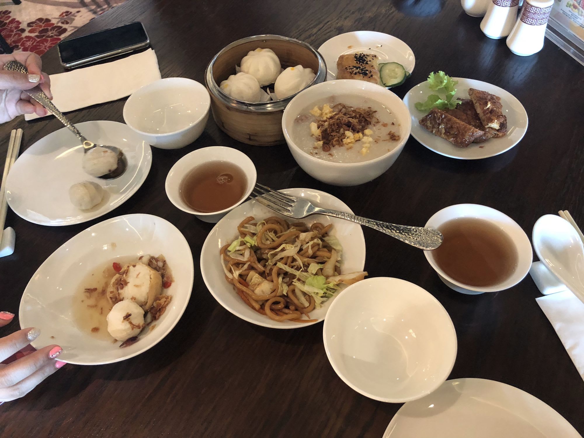 朝食だったか、昼食だったか点心が主