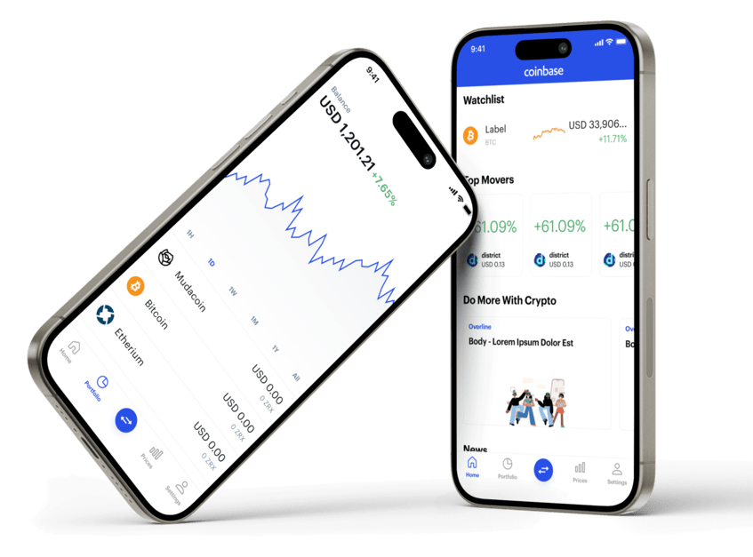 Coinbase clone uI