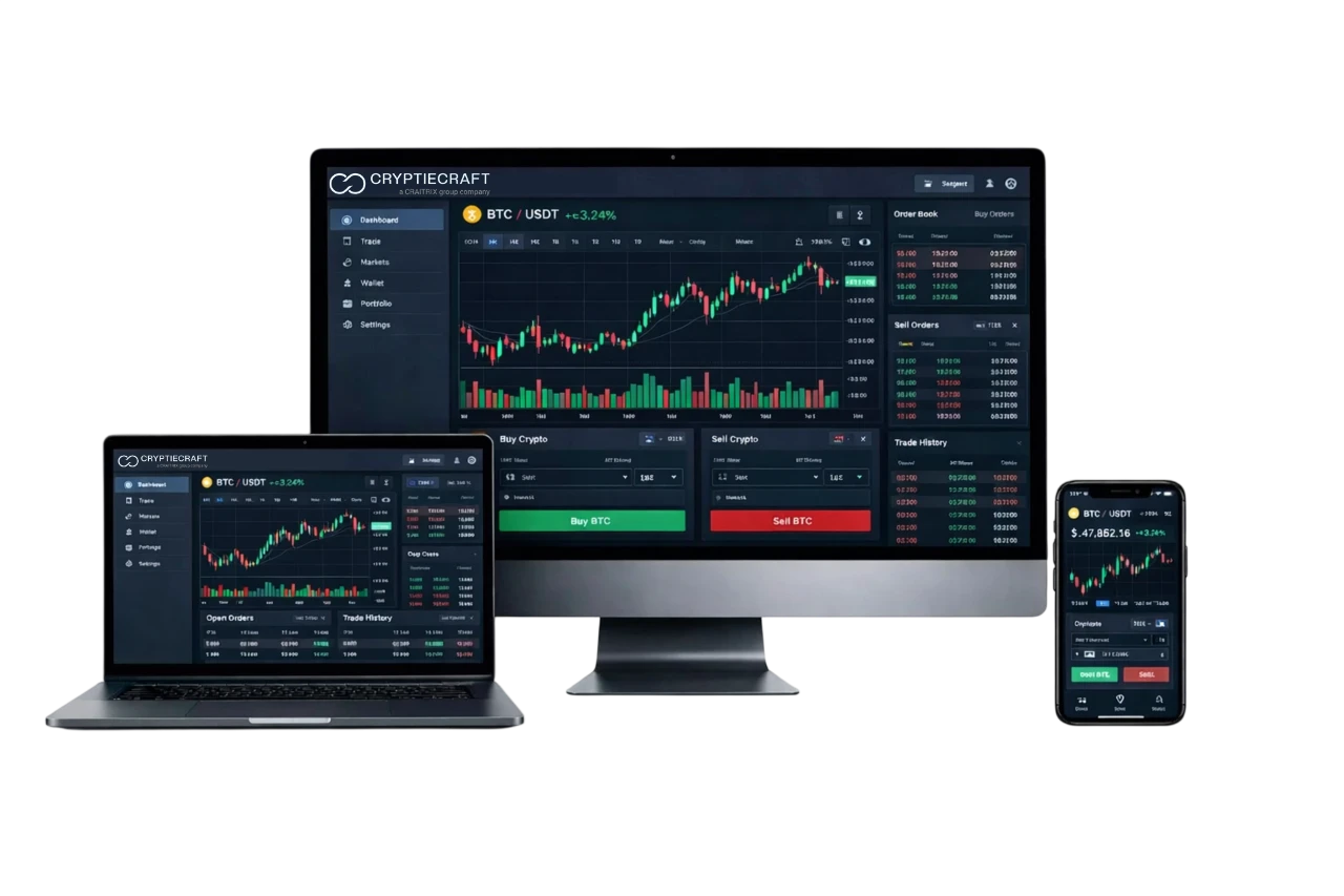 Crypto exchange development platform overview by Cryptiecraft