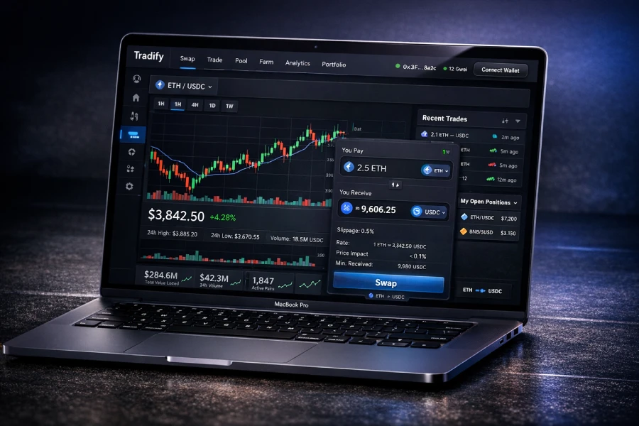 TradifyDEX - On-Chain Order Book DEX on Solana