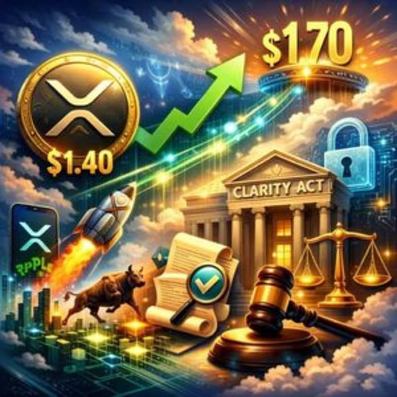 XRP Near $1.40—What Could Spark A Move To $1.70, And How The CLARITY Act Fits In