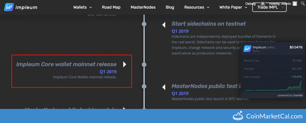 Impleum (IMPL) Core Wallet Mainnet