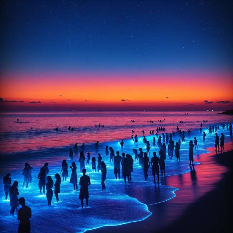 Bioluminescent Waves