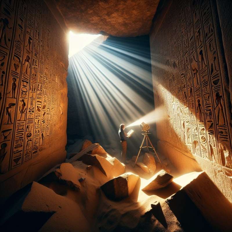Pyramids' Interior: A Labyrinth