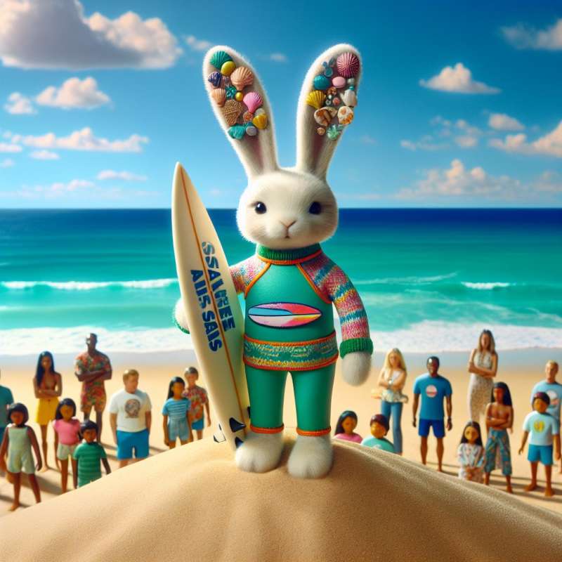 Surfer Rabbit Raises Awareness