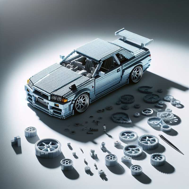 Building a LEGO Technic Nissan Skyline