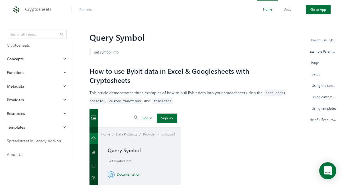 How to pull Query Symbol data from Bybit into Excel and Google Sheets ...