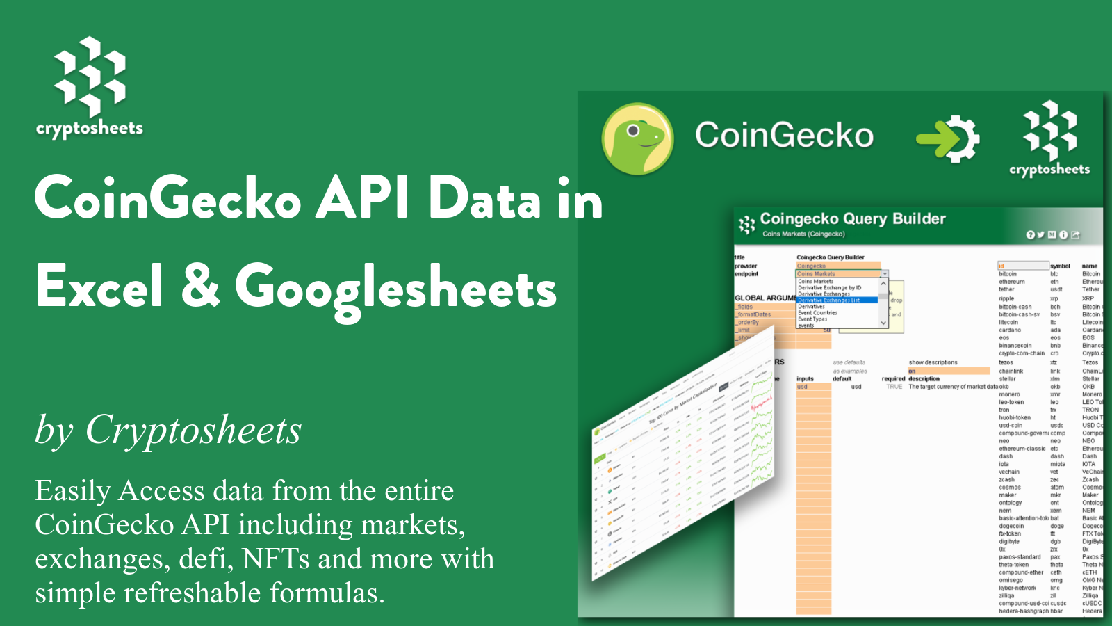 api cryptocurrency excel