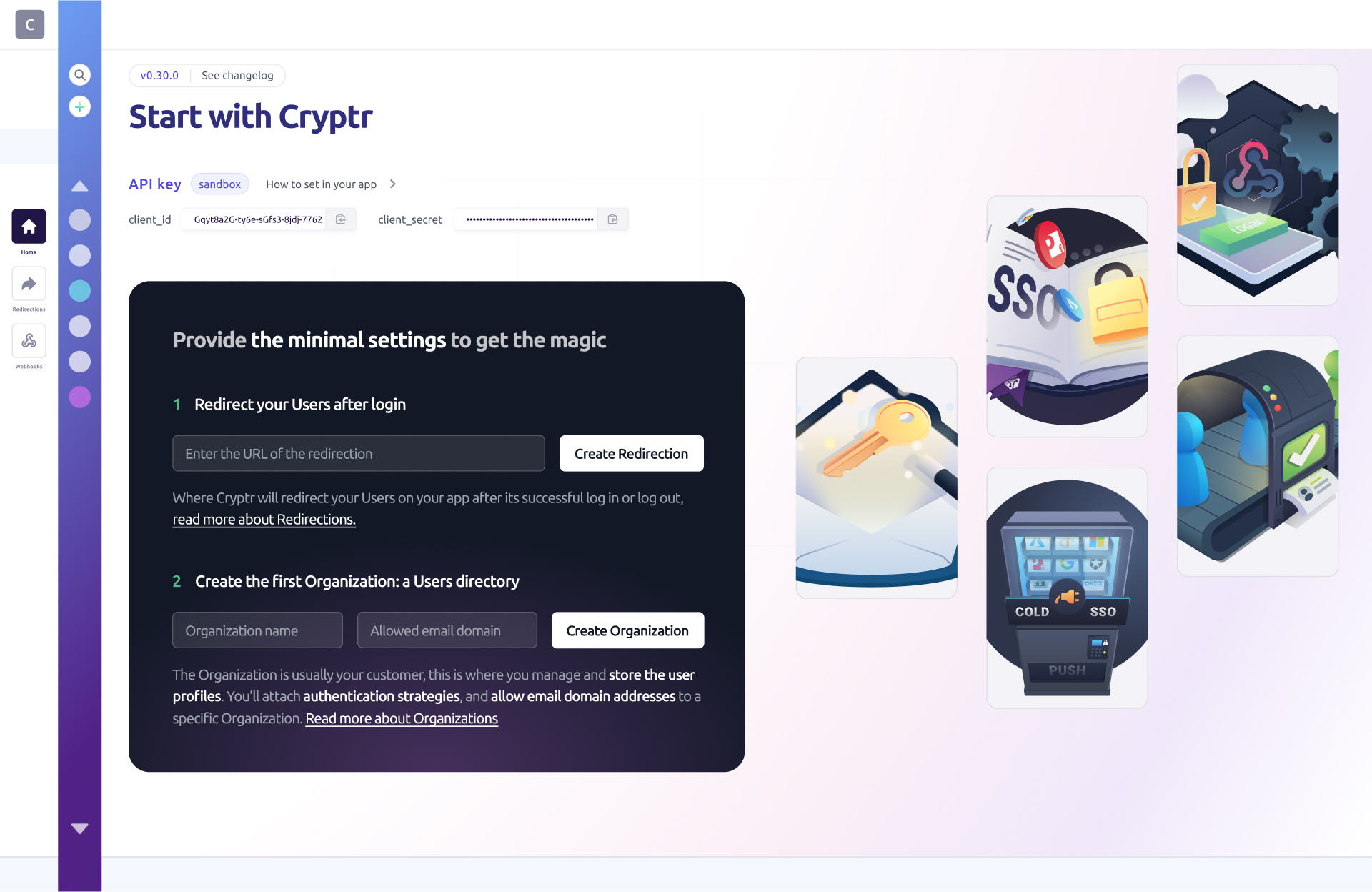 Cryptr Dashboard - Home Page