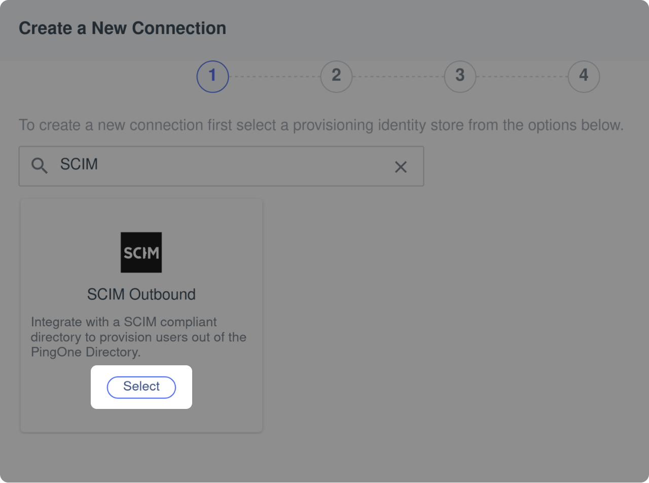 Provisioning screen - SCIM Result