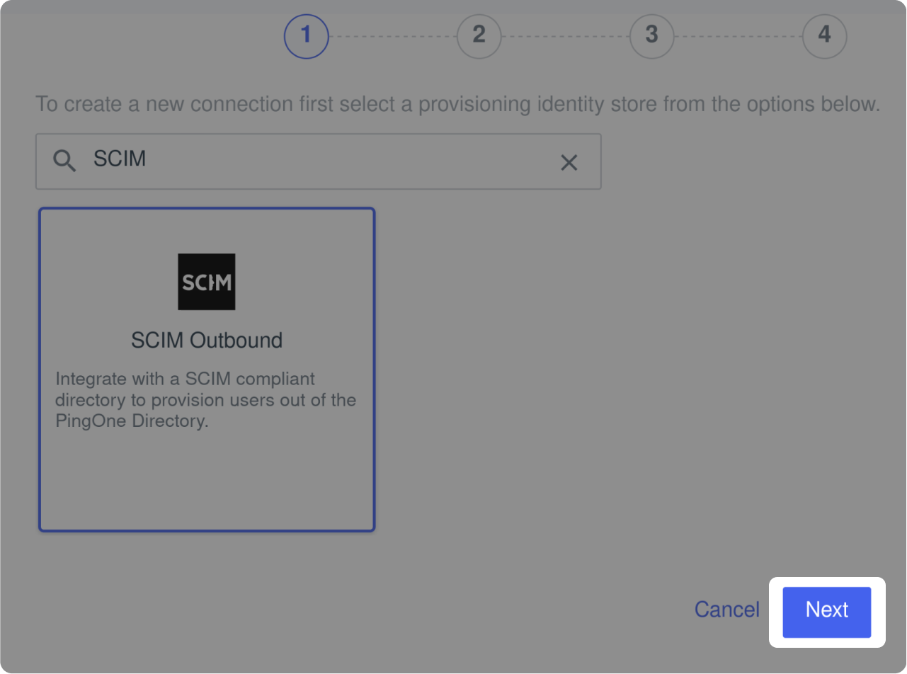 Provisioning screen