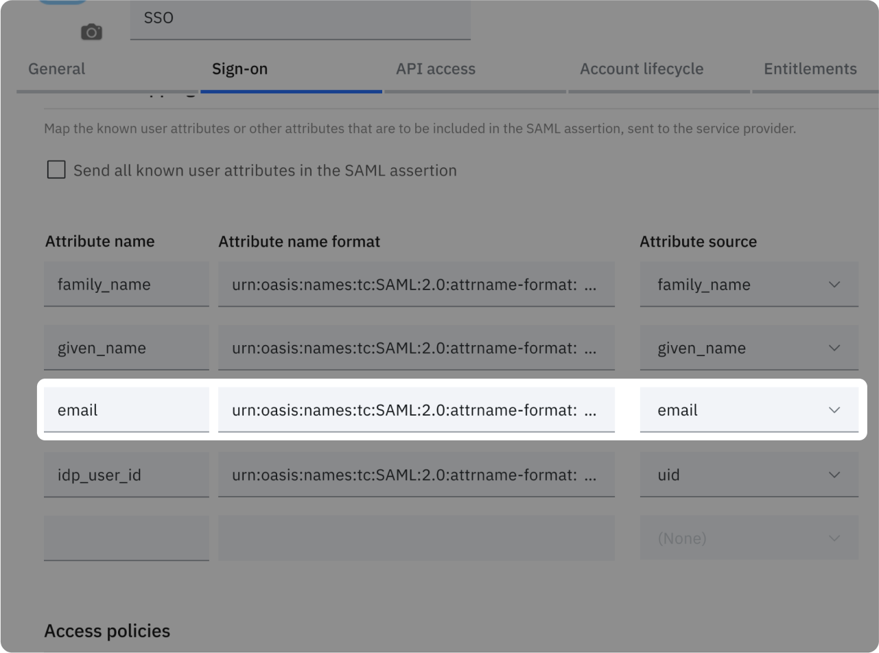 SSO IBM Security Verify integration with Cryptr