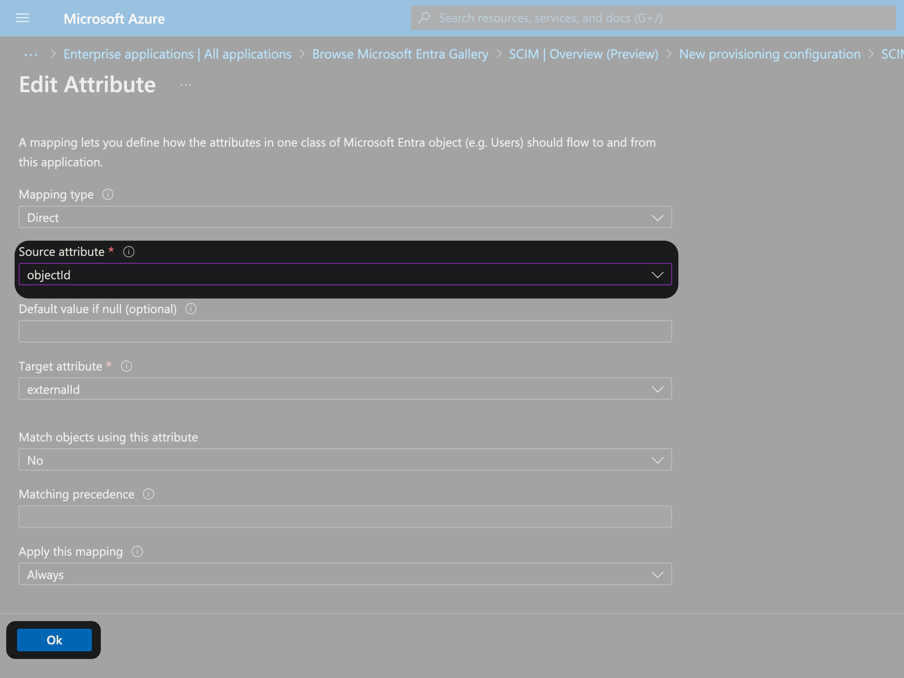 Directory screen