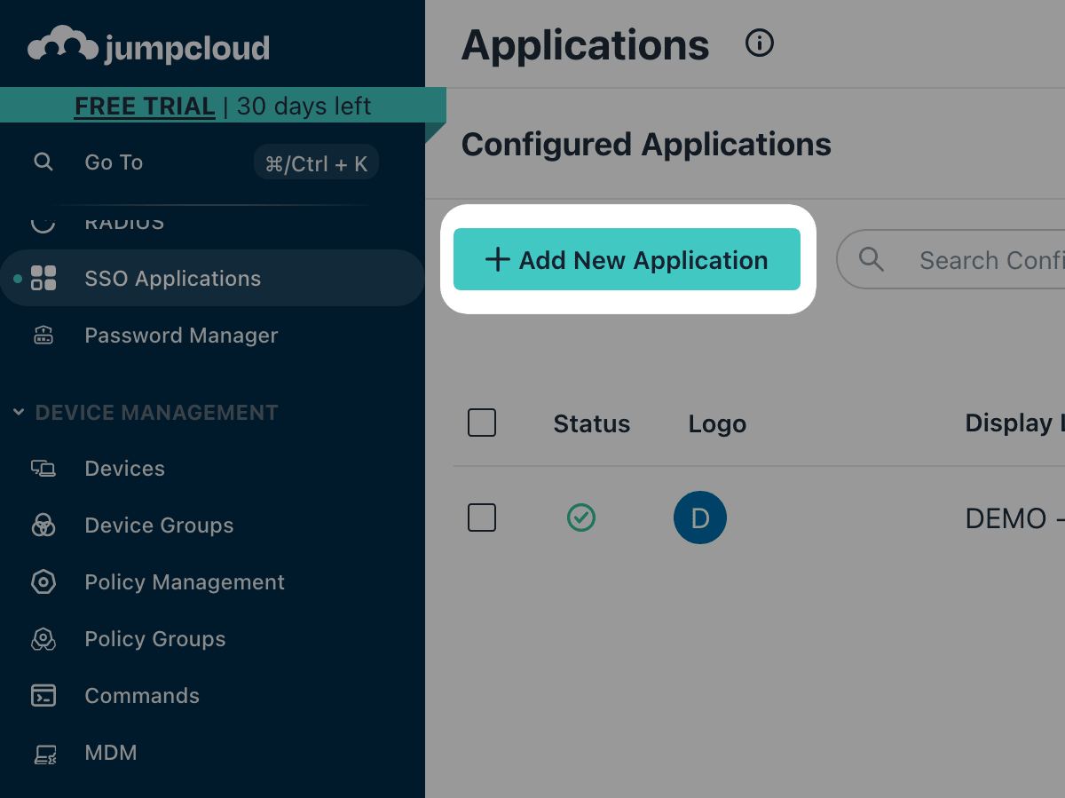 SSO Jumpcloud integration with Cryptr
