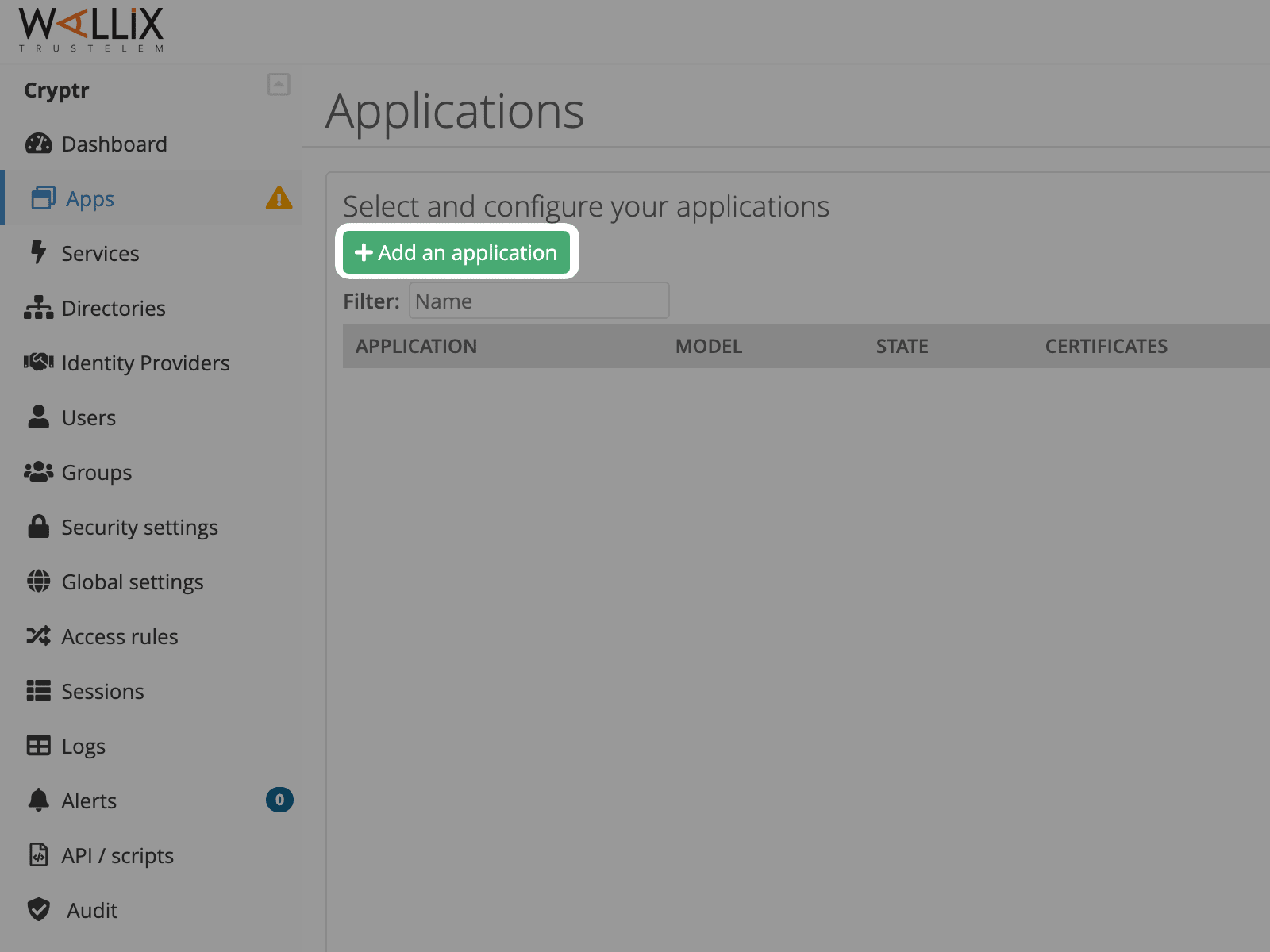SSO Wallix integration with Cryptr