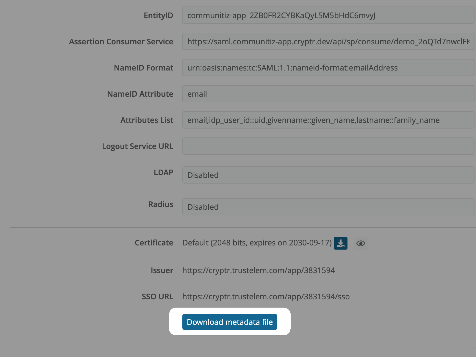 SSO Wallix integration with Cryptr