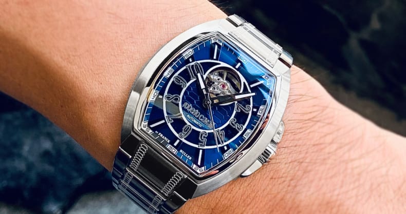 美品 フランクミュラー腕時計(ロベルトカヴァリコラボ)メンズ-