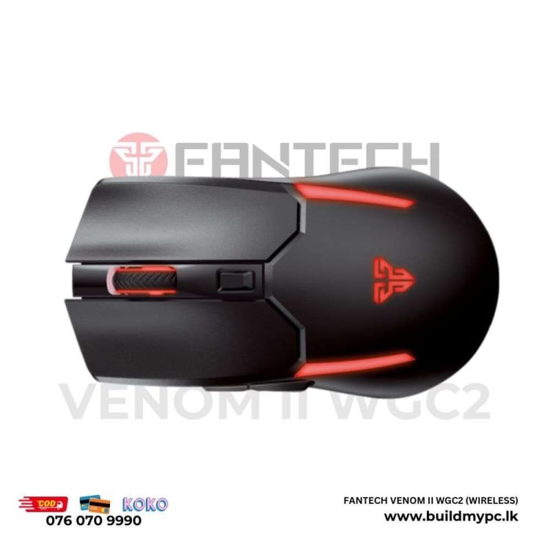 Fantech Venom ii WGC2 - Wireless Gaming Mouse Build My PC Sri Lanka