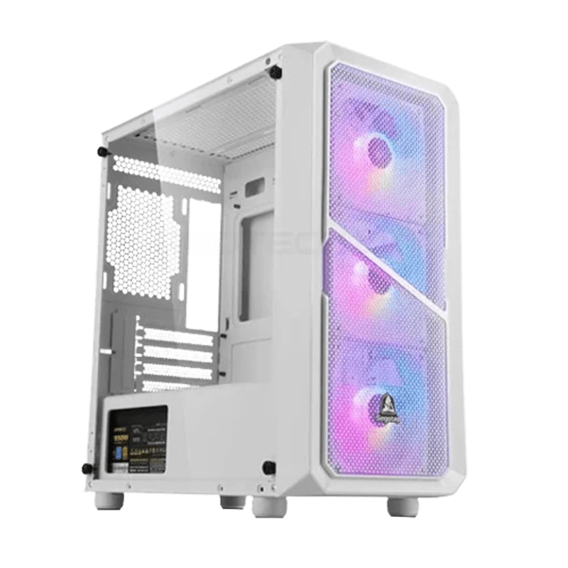 SEGOTEP CYBER S1 MID-TOWER WHITE WITH 03 RGB FANS