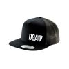 DGA Name and Basket Logo Flatbill Mesh Snapback Baseball Cap- Flatbill Mesh Snapback Baseball Cap - 13