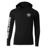 Discmania Shield Logo Hooded T-Shirt (Long Sleeve)- Cooling Performance Blend T-Shirt (Long Sleeve) - 1