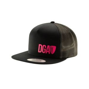 DGA Name and Basket Logo Flatbill Mesh Snapback Baseball Cap- Flatbill Mesh Snapback Baseball Cap - 11