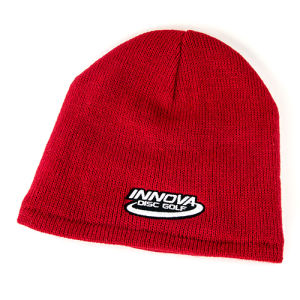 Innova Swoosh Logo Fleece Lined Beanie Hat- Fleece Lined Knit Beanie - 4