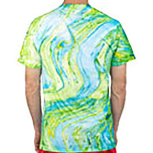 Innova Swoosh Logo Lime Marble Tie-Dye T-Shirt (Short Sleeve)- Tie-Dye T-Shirt (Short Sleeve) - 1