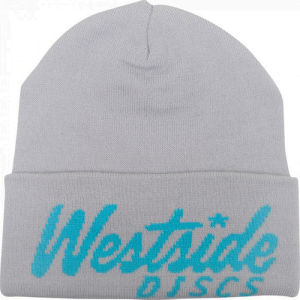 Westide Cursive Logo Knit Beanie- Knit Cuffed Beanie - 2