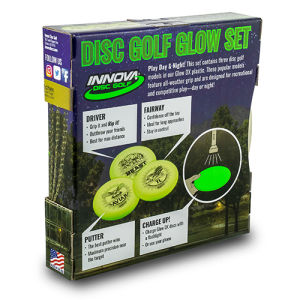 Glow Disc Golf Set- Glow Disc Golf Set - 1