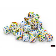 Chessex - Brush Dice 12mm d6 Dice Block - Breezy/Blue Thumb Nail