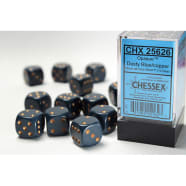 16mm d6 Dice Block: Dusty Blue/Copper Thumb Nail