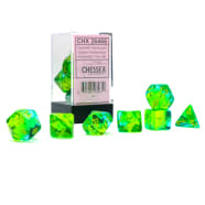 Poly 7 Dice Set: Gemini Luminary Green-Teal/Yellow Thumb Nail