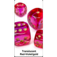 12mm d6 Dice Block: Gemini Luminary Red-Violet/Gold (36ct) Thumb Nail