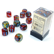 16mm d6 Dice Block: Nebula Luminary: Primary w/Turquoise Thumb Nail