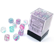 12mm d6 Dice Block: Nebula Luminary Wisteria w/White Thumb Nail