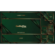 Magic: The Gathering - New Player Series - Commander Playmat: Emerald Green (Right) Thumb Nail