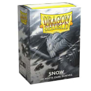 Dragon Shield Sleeves: Dual Matte - Snow (100) Thumb Nail