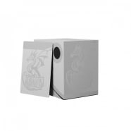 Dragon Shield Deck Box: Double Shell - Ashen White/Black Thumb Nail