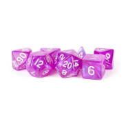 Poly 7 Dice Set: Mini Stardust Purple Thumb Nail