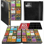 Monster Binder: 12 Pocket w/Side Loading Pages - Matte Black Thumb Nail