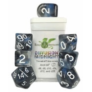 7ct. Dice Set with Arch'd4: Diffusion Midnight Thumb Nail