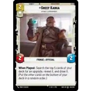 Greef Karga - Affable Commissioner Thumb Nail