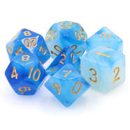 Poly 7 Dice Set: Djinn's Oasis - Blue Haze Translucent Thumb Nail