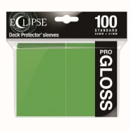 Ultra Pro Sleeves - 100 count - Standard Sized - Gloss Eclipse Lime Green Thumb Nail