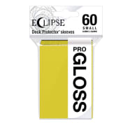 Ultra Pro Sleeves - Small - Pro-Gloss Eclipse Lemon Yellow (60) Thumb Nail