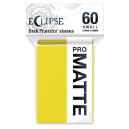 Ultra Pro Sleeves - Matte Eclipse Small - Lemon Yellow (60) Thumb Nail