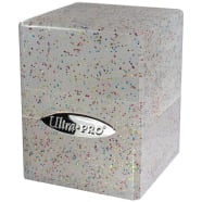 UltraPro - Satin Cube Deck Box - Glitter Clear Thumb Nail
