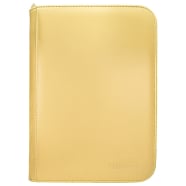 UltraPro - Vivid Collection 4 Pocket Zippered PRO-Binder: Yellow Thumb Nail