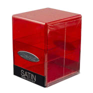 UltraPro - Satin Cube Deck Box - Glitter Red Thumb Nail